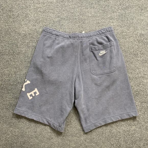 Nike Shorts Mens M Medium Steel Grey Cotton Sportswear French Terry Color Wash - Picture 9 of 12